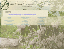 Tablet Screenshot of canecreekcanyon.org